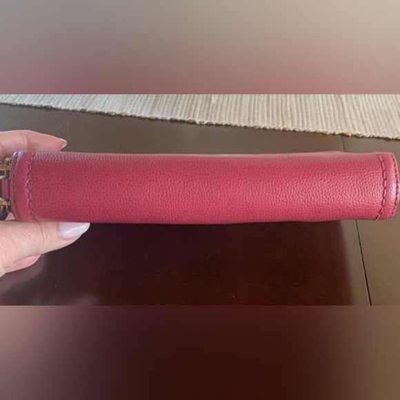 Kate Spade Burgundy Gold Leather XL Double Zip Wallet NWOT - Picture 6 of 8